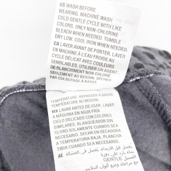 IDEOLOGY Women's Fleece Cheetah-Print Jogger Pants XXL Black Drawstring NWT - Picture 12 of 12